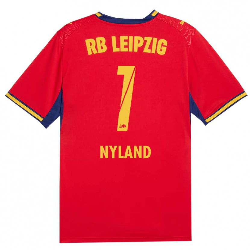Danxen Criança Camisola Ørjan Nyland #1 Vermelho Amarelo Azul Real Alternativa 2026/27 Camisa Brasil