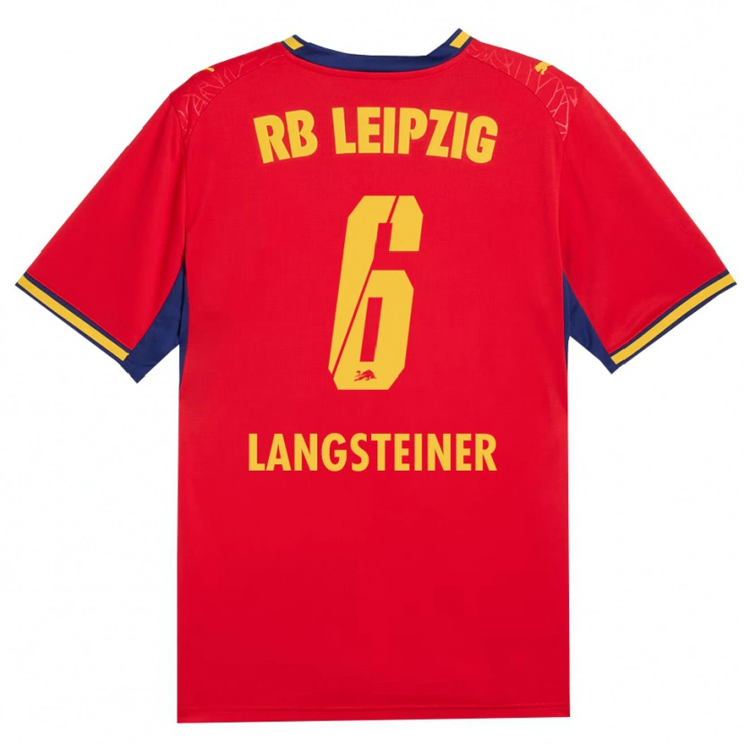 Danxen Criança Camisola Toni Langsteiner #6 Vermelho Amarelo Azul Real Alternativa 2026/27 Camisa Brasil