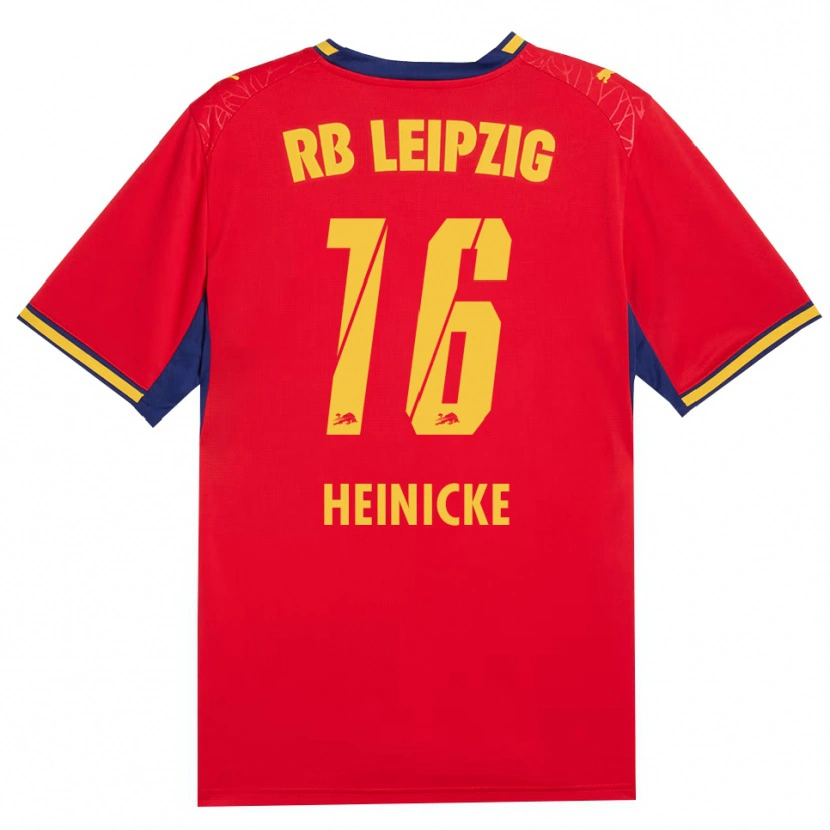 Danxen Criança Camisola Niklas Heinicke #16 Vermelho Amarelo Azul Real Alternativa 2026/27 Camisa Brasil