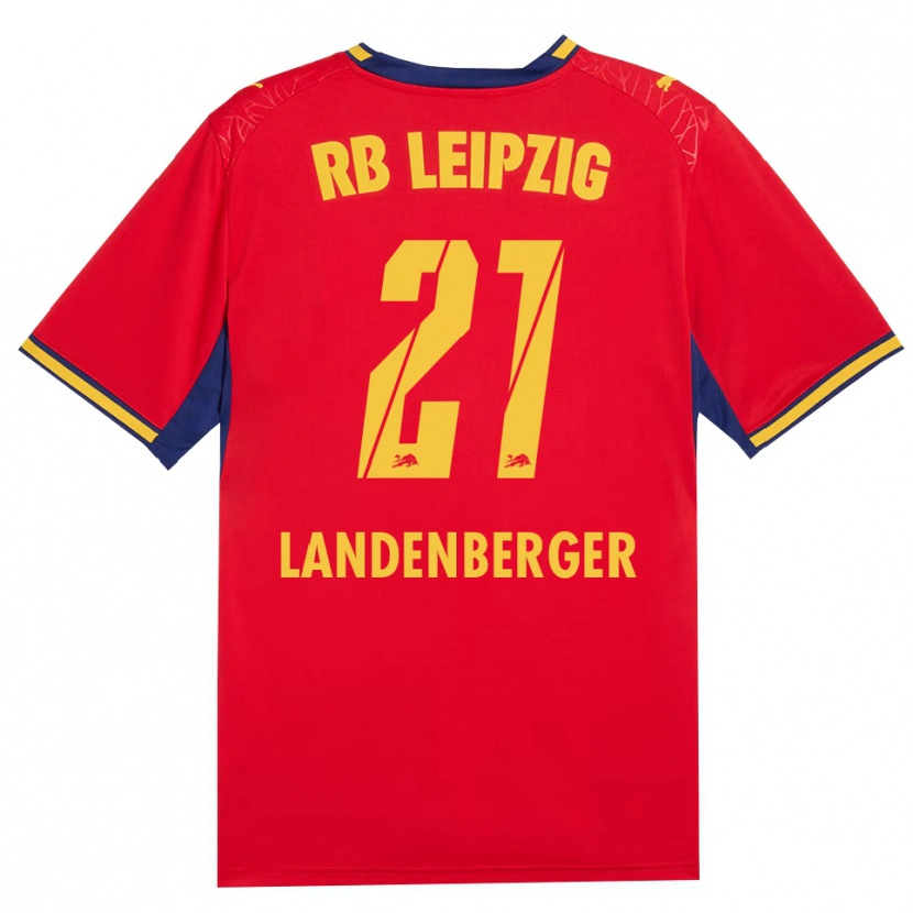 Danxen Criança Camisola Julia Landenberger #21 Vermelho Amarelo Azul Real Alternativa 2026/27 Camisa Brasil