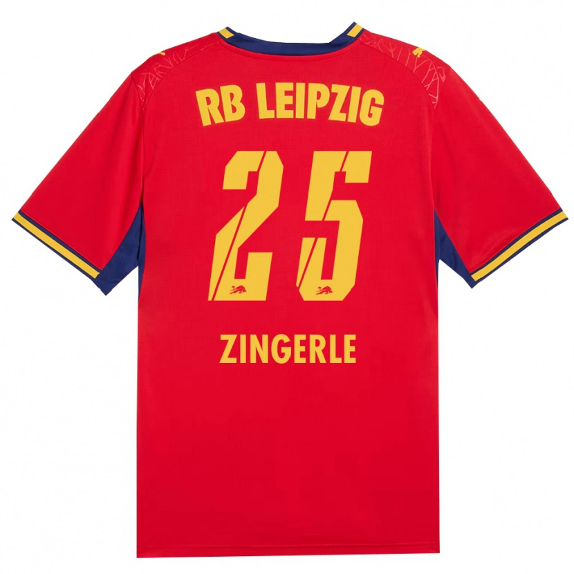 Danxen Criança Camisola Leopold Zingerle #25 Vermelho Amarelo Azul Real Alternativa 2026/27 Camisa Brasil
