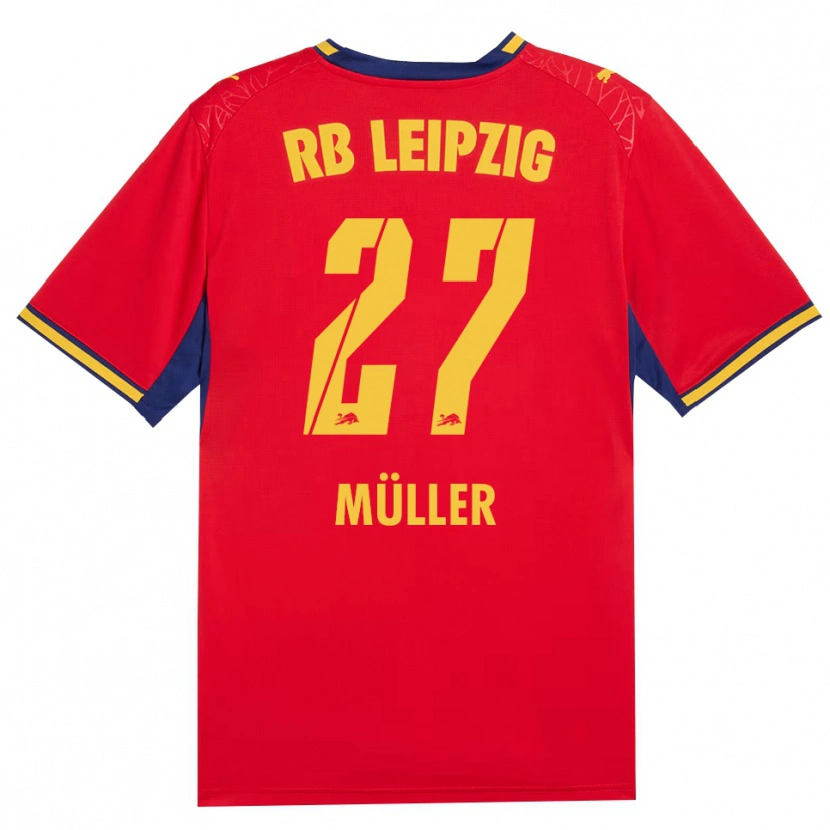 Danxen Criança Camisola Marlene Müller #27 Vermelho Amarelo Azul Real Alternativa 2026/27 Camisa Brasil