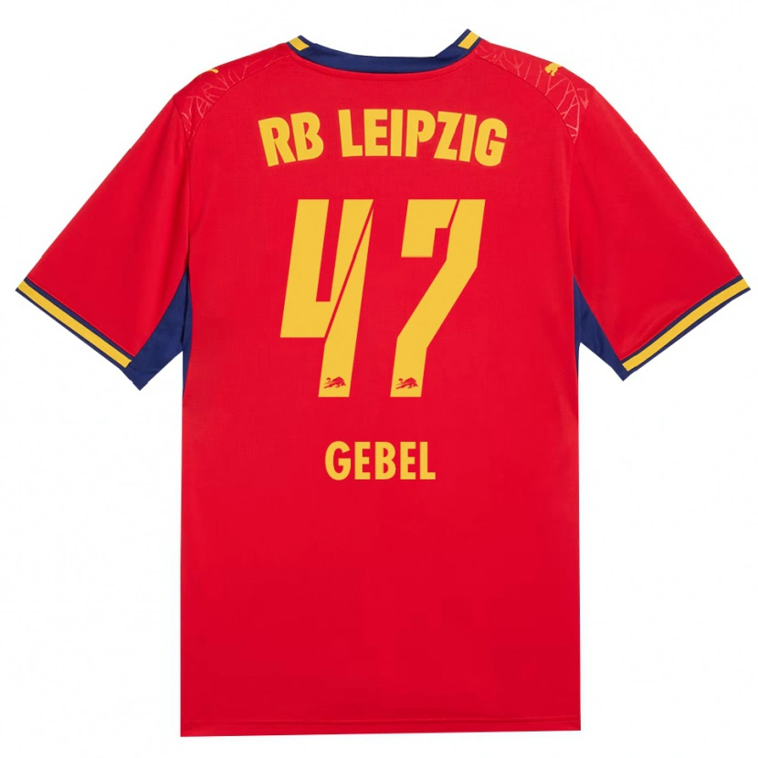 Danxen Criança Camisola Viggo Gebel #47 Vermelho Amarelo Azul Real Alternativa 2026/27 Camisa Brasil