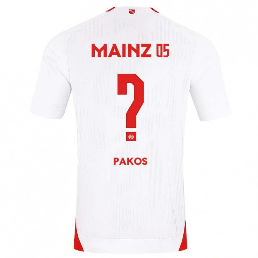 Danxen Criança Camisola Georgios Pakos #0 Branco Vermelho Amarelo Alternativa 2026/27 Camisa Brasil