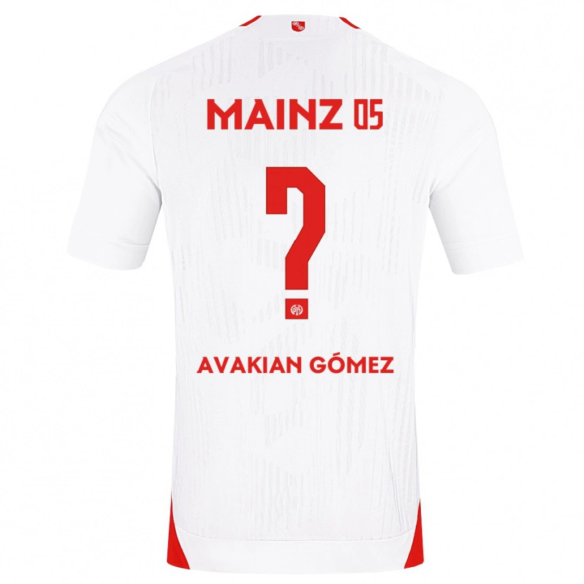Danxen Criança Camisola Román Avakian Gómez #0 Branco Vermelho Amarelo Alternativa 2026/27 Camisa Brasil