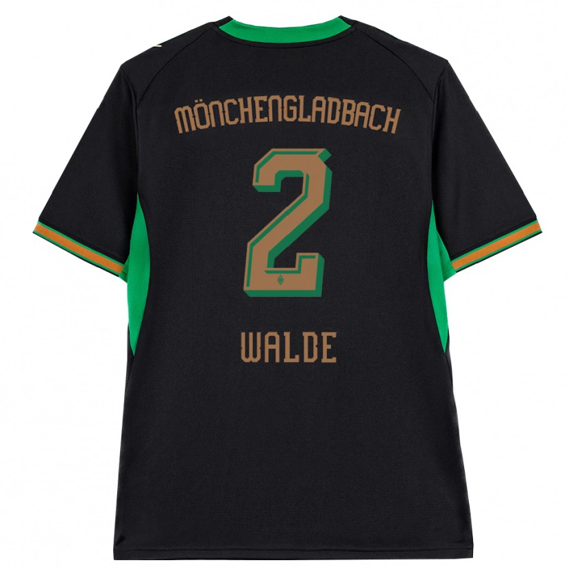 Danxen Criança Camisola Simon Walde #2 Preto Laranja Verde Marrom Alternativa 2026/27 Camisa Brasil