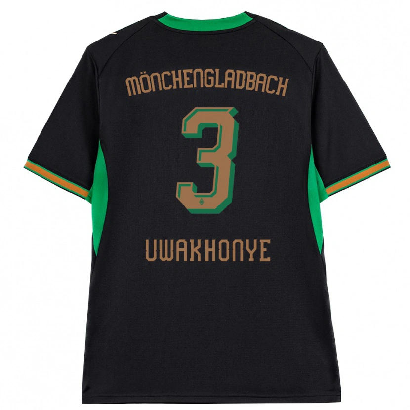Danxen Criança Camisola Joshua Uwakhonye #3 Preto Laranja Verde Marrom Alternativa 2026/27 Camisa Brasil