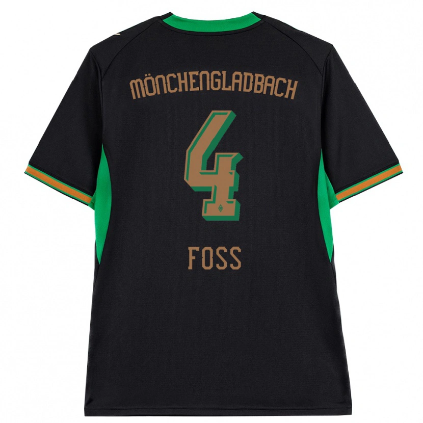 Danxen Criança Camisola Jonathan Foss #4 Preto Laranja Verde Marrom Alternativa 2026/27 Camisa Brasil