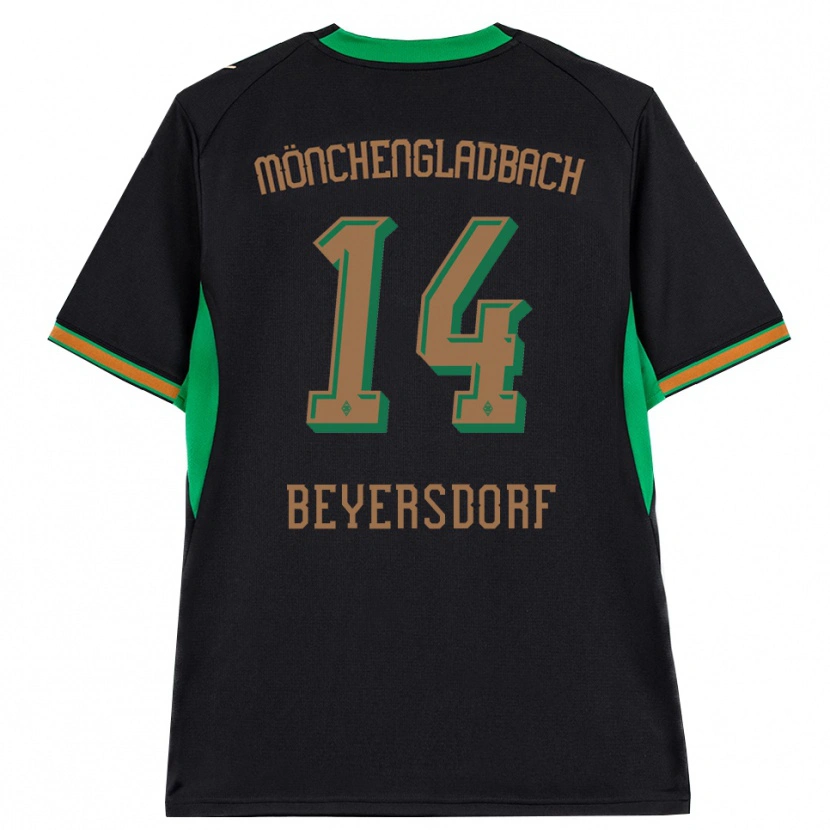 Danxen Criança Camisola Chris Beyersdorf #14 Preto Laranja Verde Marrom Alternativa 2026/27 Camisa Brasil