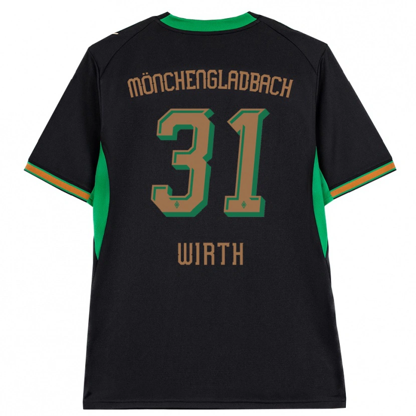 Danxen Criança Camisola Linus Wirth #31 Preto Laranja Verde Marrom Alternativa 2026/27 Camisa Brasil
