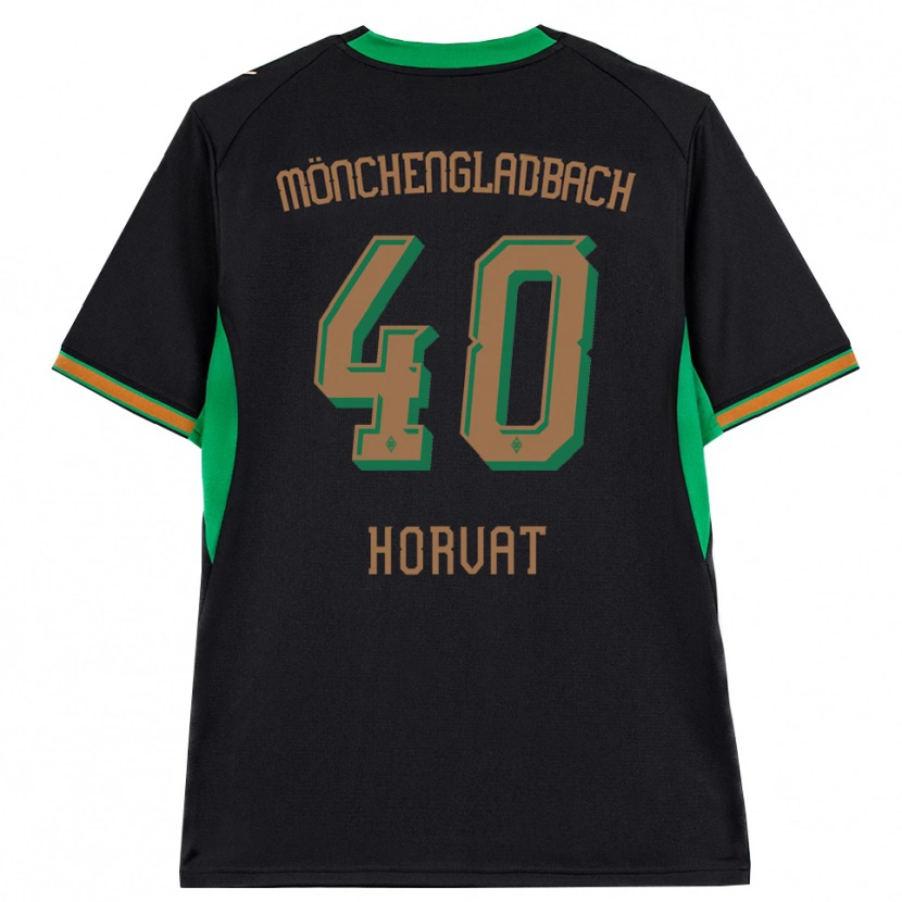Danxen Criança Camisola Niko Horvat #40 Preto Laranja Verde Marrom Alternativa 2026/27 Camisa Brasil