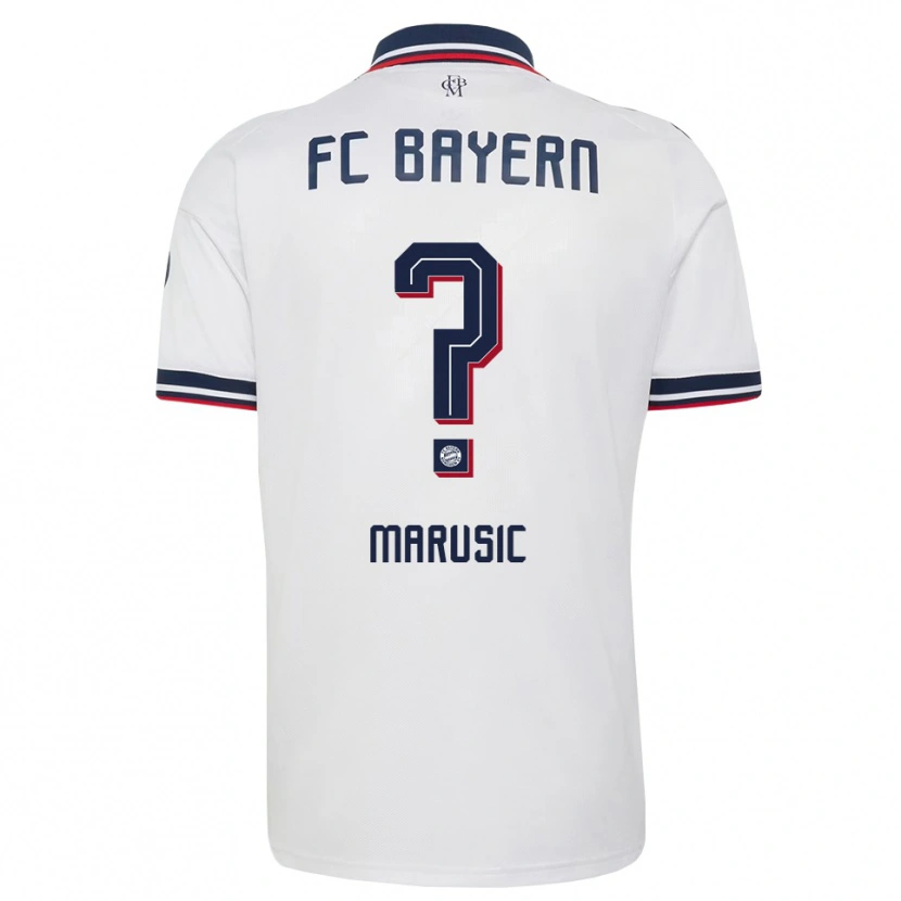Danxen Criança Camisola Gabriel Marusic #0 Cinza Branco Vermelho Alternativa 2026/27 Camisa Brasil