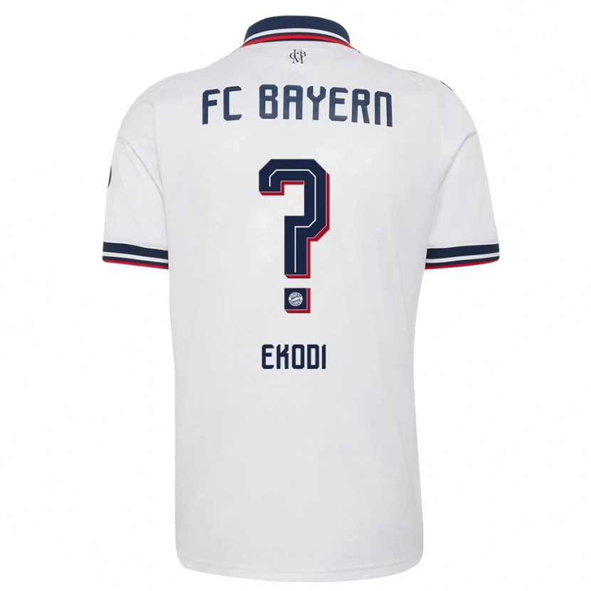 Danxen Criança Camisola Michel Ekodi #0 Cinza Branco Vermelho Alternativa 2026/27 Camisa Brasil