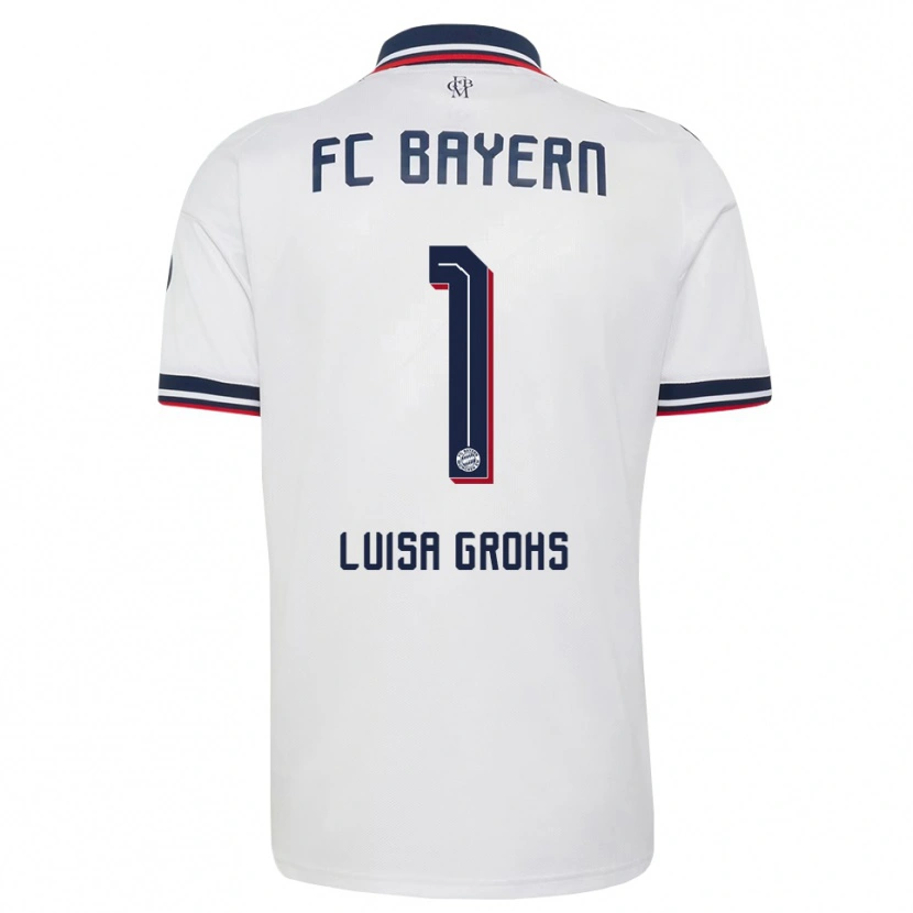 Danxen Criança Camisola Maria Luisa Grohs #1 Cinza Branco Vermelho Alternativa 2026/27 Camisa Brasil