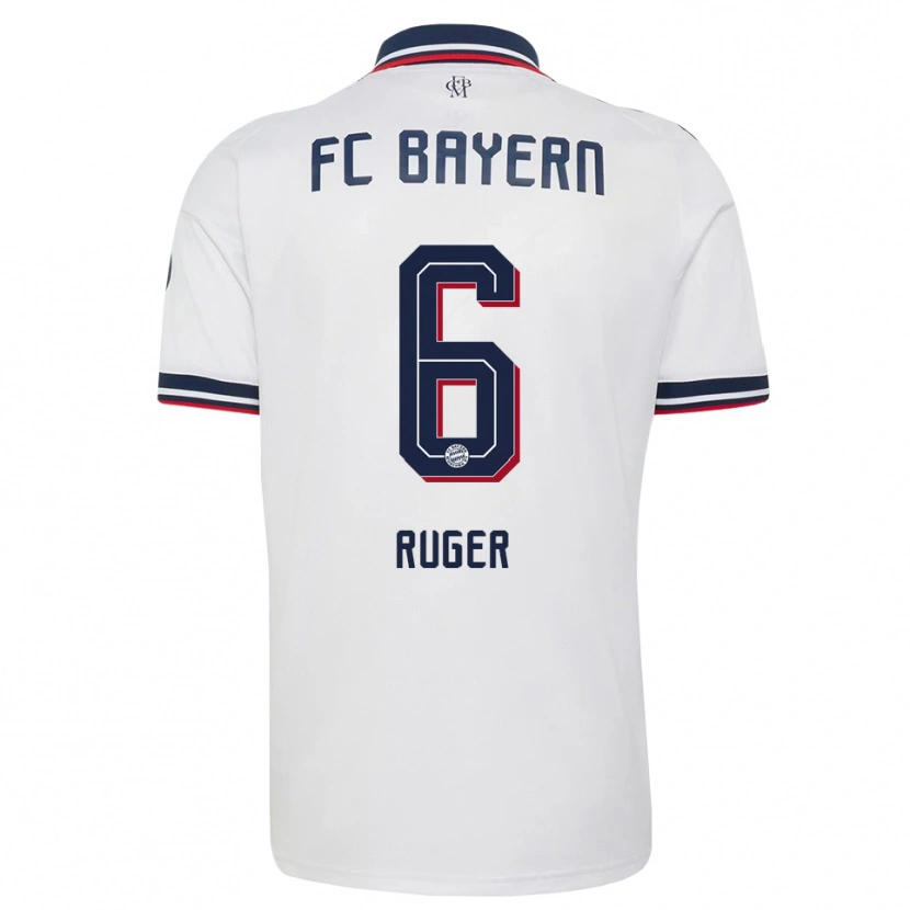 Danxen Criança Camisola Kurt Ruger #6 Cinza Branco Vermelho Alternativa 2026/27 Camisa Brasil