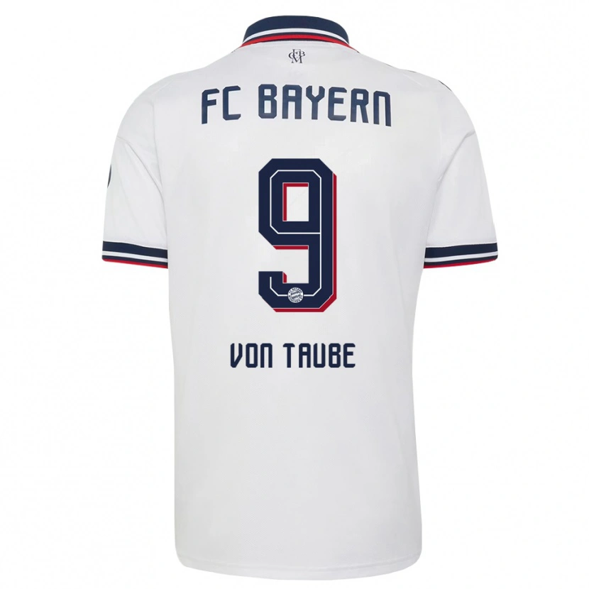 Danxen Criança Camisola Philipp Von Taube #9 Cinza Branco Vermelho Alternativa 2026/27 Camisa Brasil