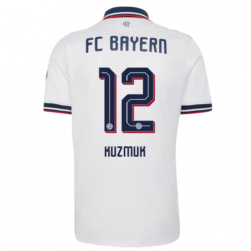 Danxen Criança Camisola Mark Kuzmuk #12 Cinza Branco Vermelho Alternativa 2026/27 Camisa Brasil