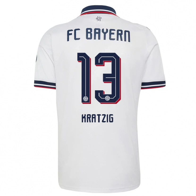 Danxen Criança Camisola Frans Kratzig #13 Cinza Branco Vermelho Alternativa 2026/27 Camisa Brasil