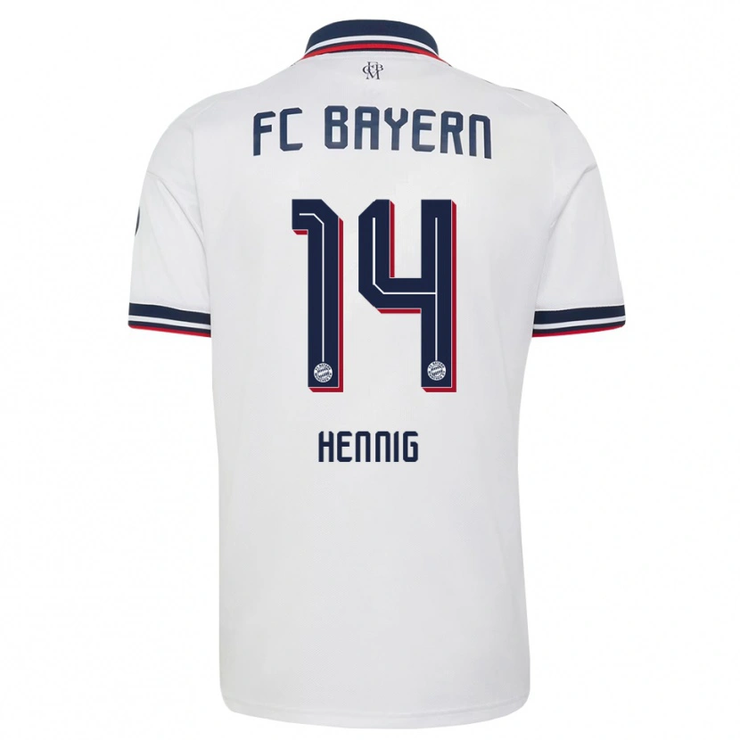 Danxen Criança Camisola Maximilian Hennig #14 Cinza Branco Vermelho Alternativa 2026/27 Camisa Brasil