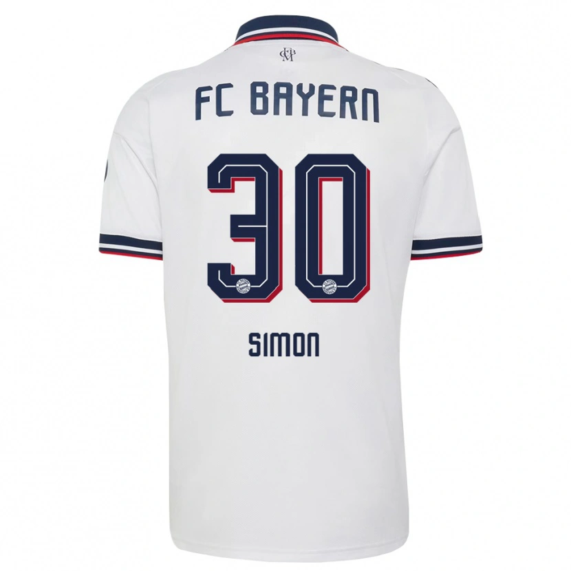 Danxen Criança Camisola Carolin Simon #30 Cinza Branco Vermelho Alternativa 2026/27 Camisa Brasil