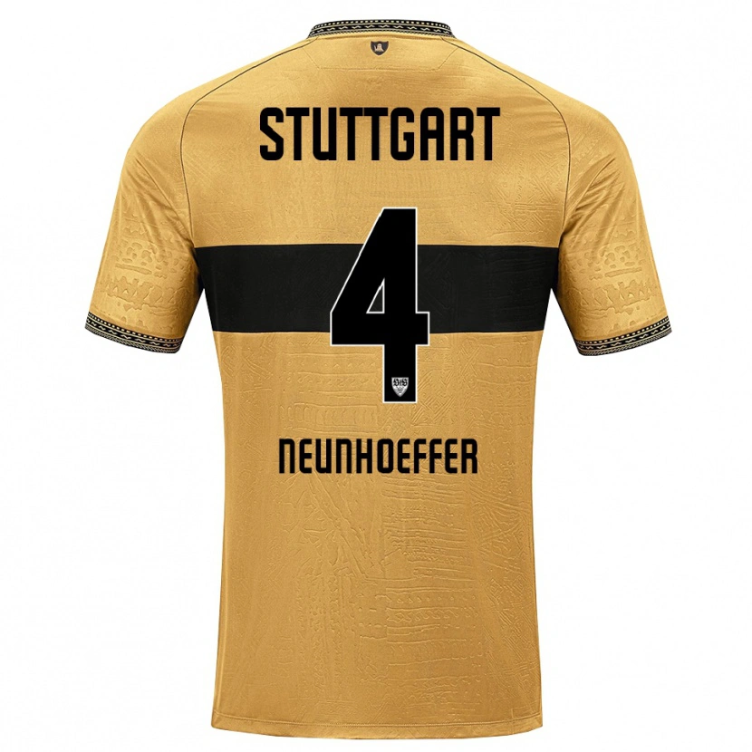 Danxen Criança Camisola Felix Neunhoeffer #4 Marrom Preto Branco Alternativa 2026/27 Camisa Brasil
