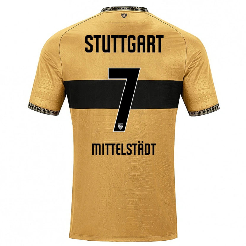 Danxen Criança Camisola Maximilian Mittelstädt #7 Marrom Preto Branco Alternativa 2026/27 Camisa Brasil