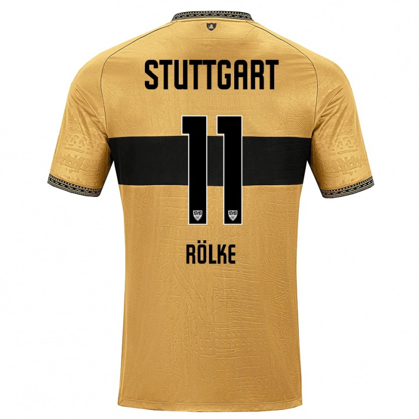 Danxen Criança Camisola Oliver Rölke #11 Marrom Preto Branco Alternativa 2026/27 Camisa Brasil