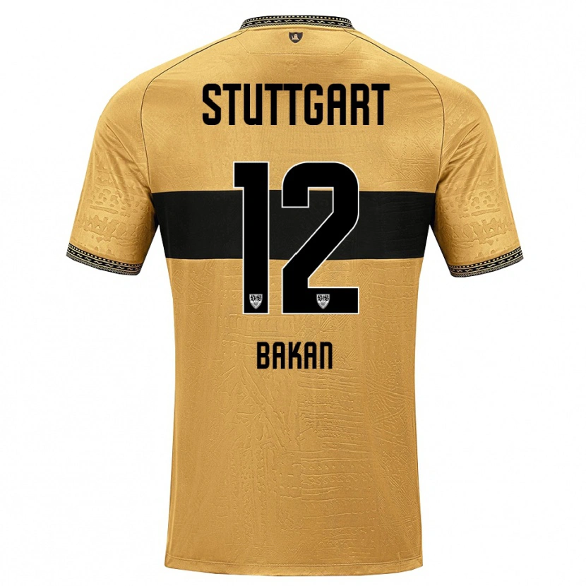 Danxen Criança Camisola Eren Bakan #12 Marrom Preto Branco Alternativa 2026/27 Camisa Brasil