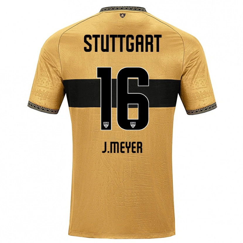 Danxen Criança Camisola Jordan Meyer #16 Marrom Preto Branco Alternativa 2026/27 Camisa Brasil