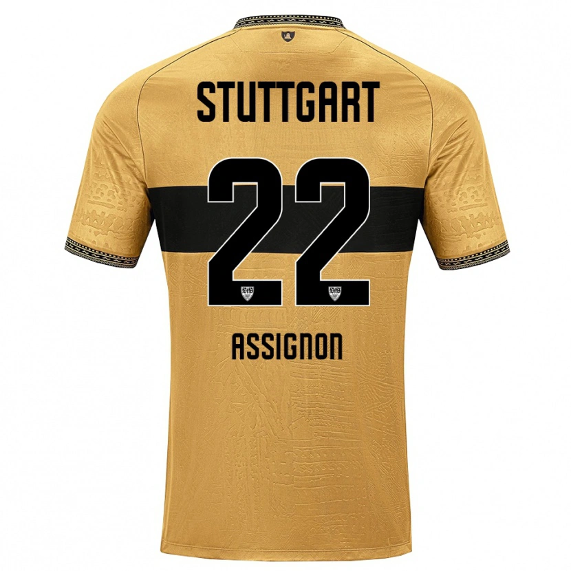 Danxen Criança Camisola Lorenz Assignon #22 Marrom Preto Branco Alternativa 2026/27 Camisa Brasil