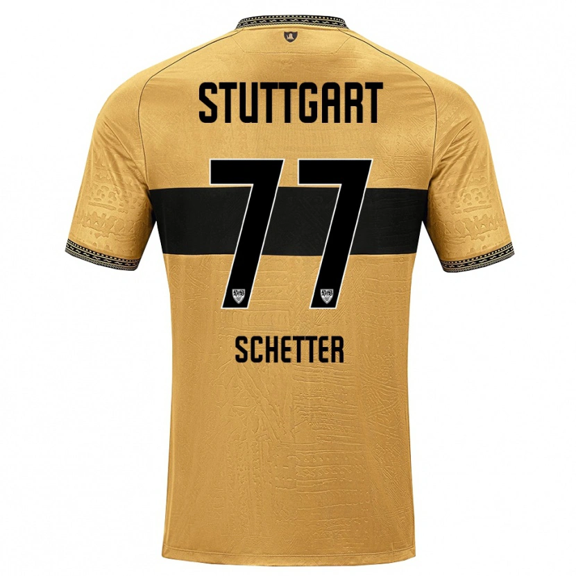 Danxen Criança Camisola Leonie Schetter #77 Marrom Preto Branco Alternativa 2026/27 Camisa Brasil