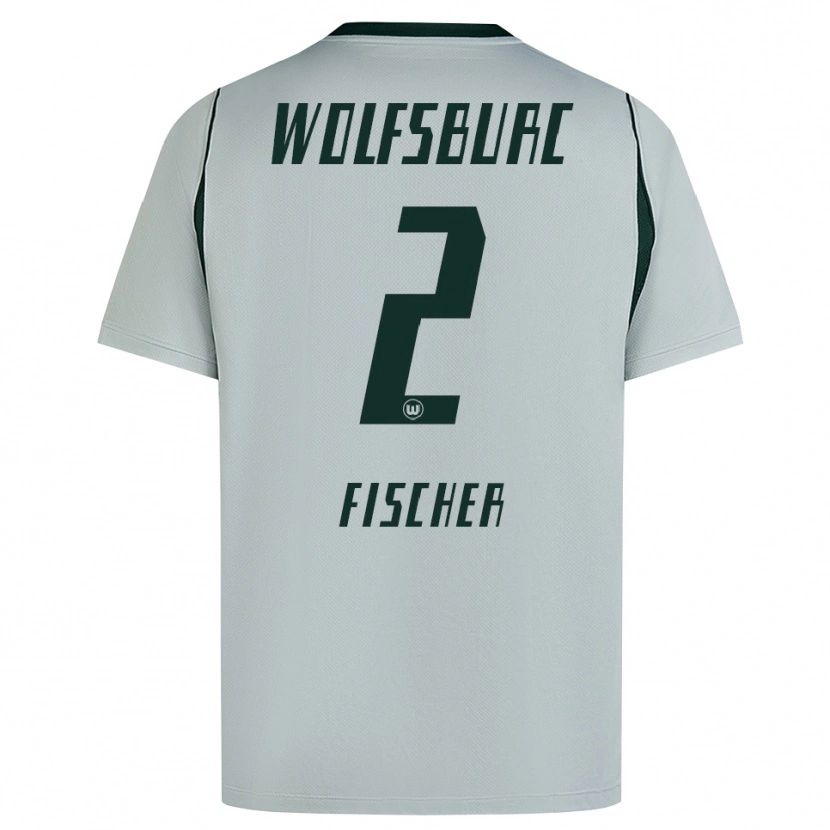 Danxen Criança Camisola Kilian Fischer #2 Cinza Verde Alternativa 2026/27 Camisa Brasil