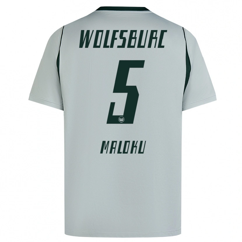 Danxen Criança Camisola Enuar Maloku #5 Cinza Verde Alternativa 2026/27 Camisa Brasil