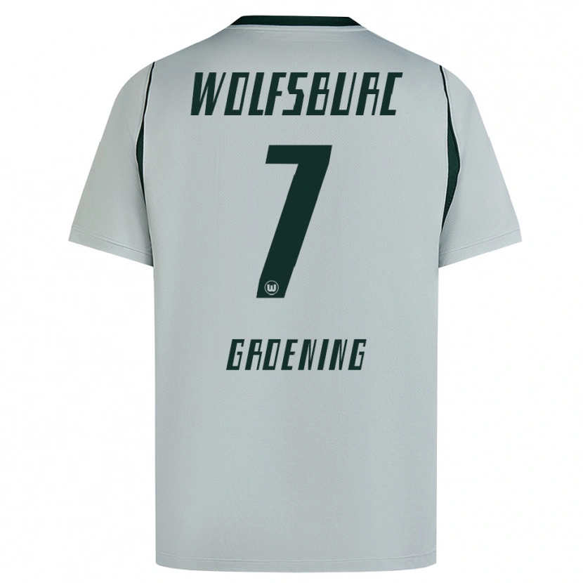 Danxen Criança Camisola Aaron Groening #7 Cinza Verde Alternativa 2026/27 Camisa Brasil