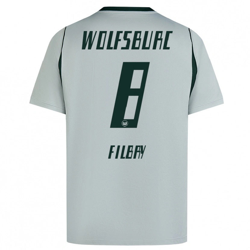 Danxen Criança Camisola Arne Filbry #8 Cinza Verde Alternativa 2026/27 Camisa Brasil