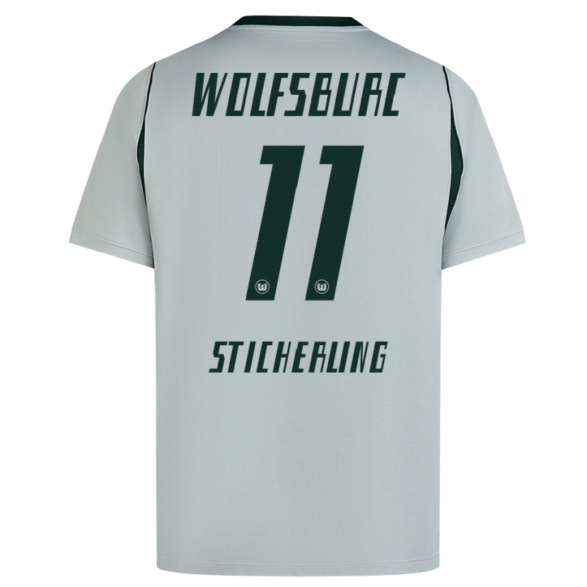 Danxen Criança Camisola Carl-Anton Sticherling #11 Cinza Verde Alternativa 2026/27 Camisa Brasil