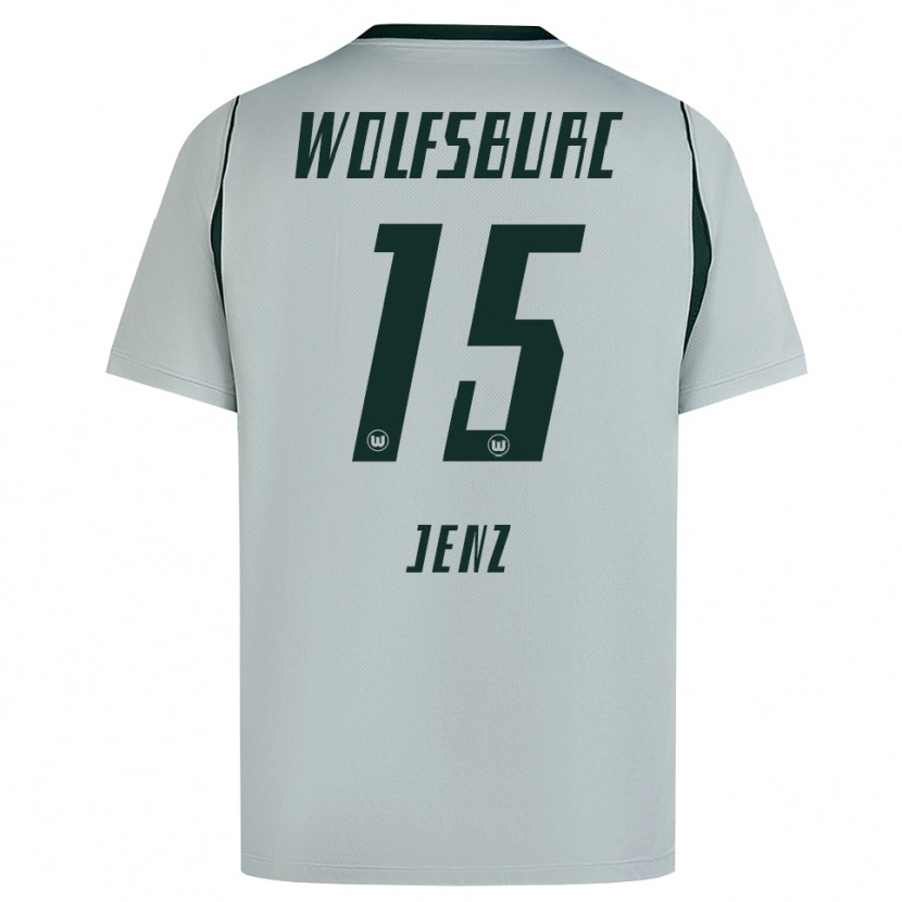 Danxen Criança Camisola Moritz Jenz #15 Cinza Verde Alternativa 2026/27 Camisa Brasil