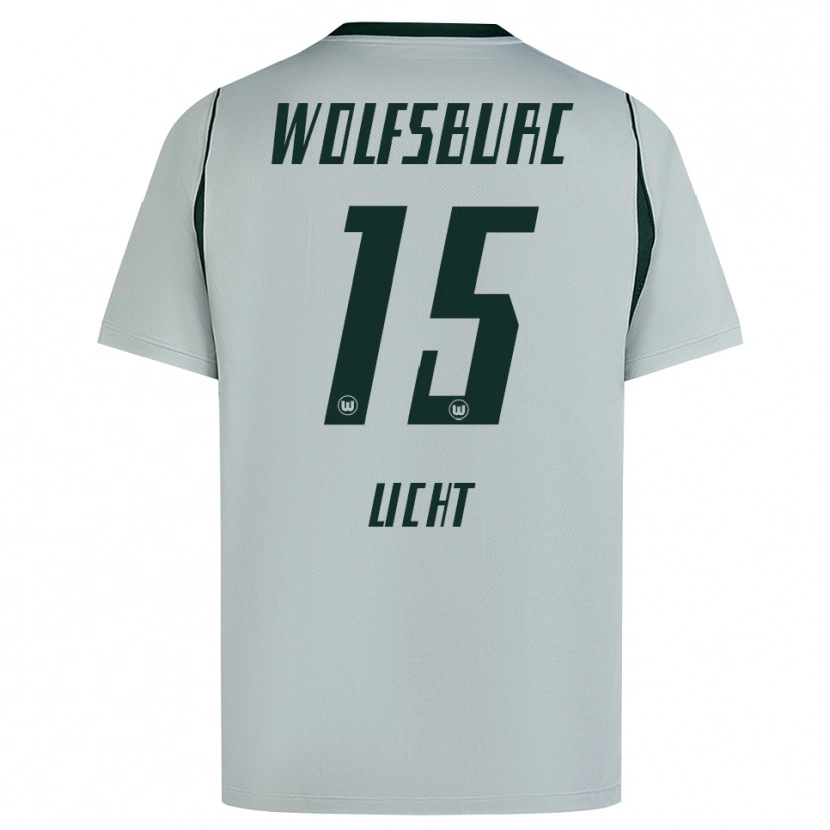Danxen Criança Camisola Philipp Licht #15 Cinza Verde Alternativa 2026/27 Camisa Brasil