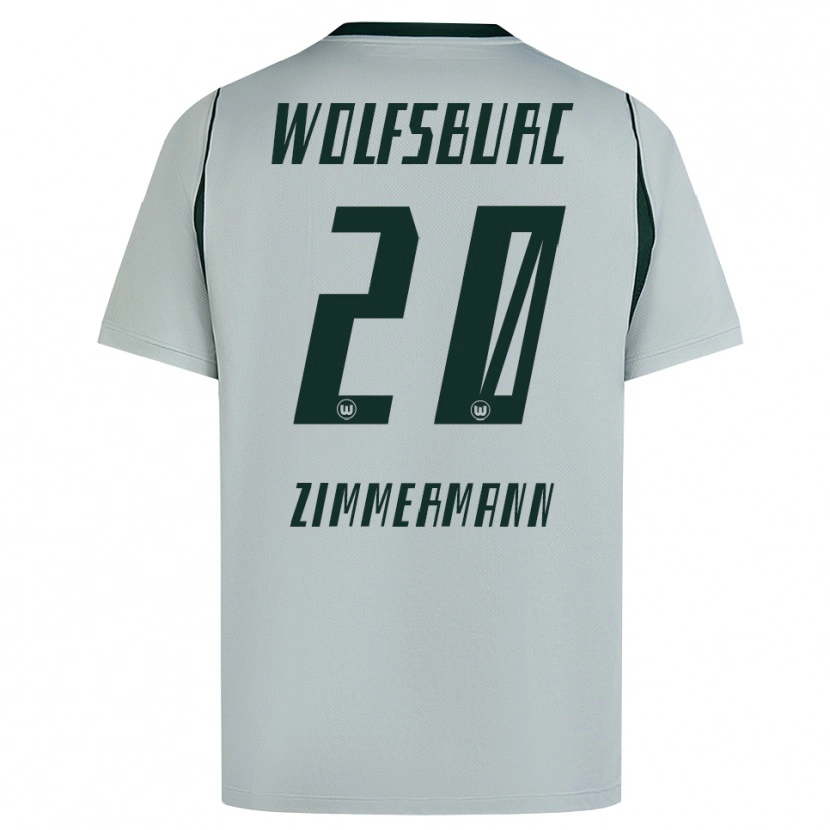 Danxen Criança Camisola Elia Zimmermann #20 Cinza Verde Alternativa 2026/27 Camisa Brasil