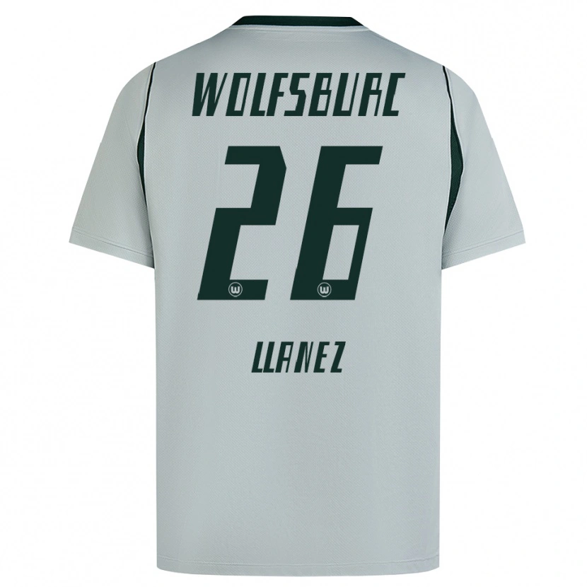 Danxen Criança Camisola Ulysses Llanez #26 Cinza Verde Alternativa 2026/27 Camisa Brasil