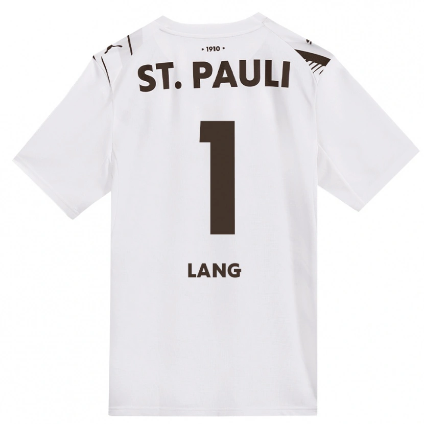 Danxen Criança Camisola Christoph Lang #1 Café Branco Vermelho Alternativa 2026/27 Camisa Brasil