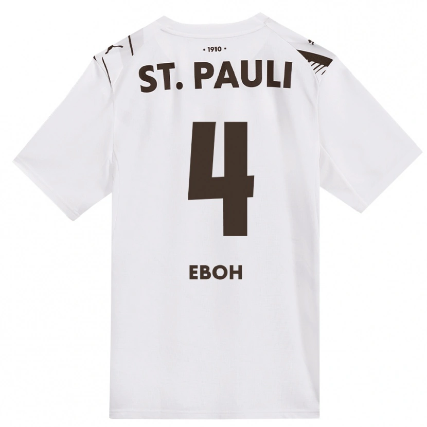 Danxen Criança Camisola Emmanuel Eboh #4 Café Branco Vermelho Alternativa 2026/27 Camisa Brasil