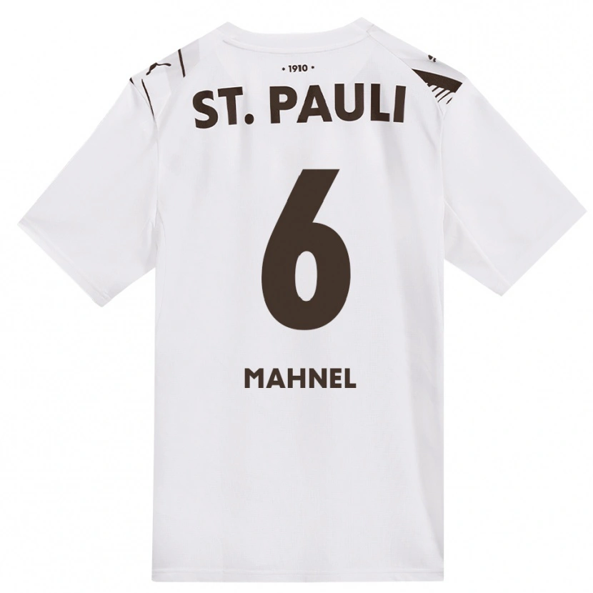 Danxen Criança Camisola Thieß Mahnel #6 Café Branco Vermelho Alternativa 2026/27 Camisa Brasil