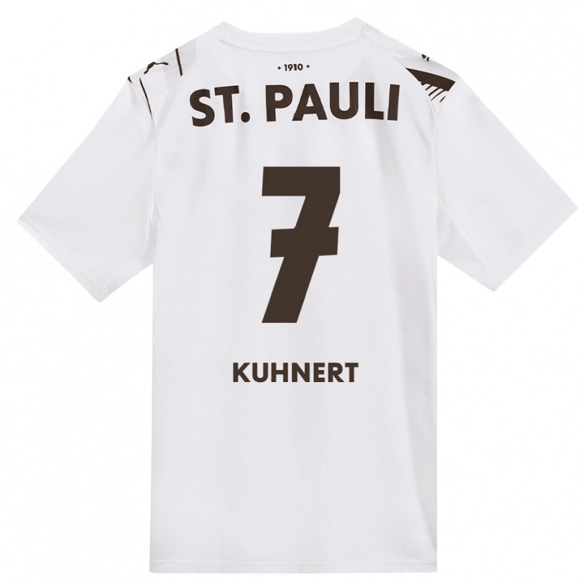 Danxen Criança Camisola Carlotta Kuhnert #7 Café Branco Vermelho Alternativa 2026/27 Camisa Brasil