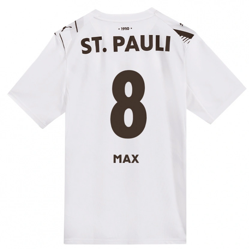 Danxen Criança Camisola Max Herrmann #8 Café Branco Vermelho Alternativa 2026/27 Camisa Brasil