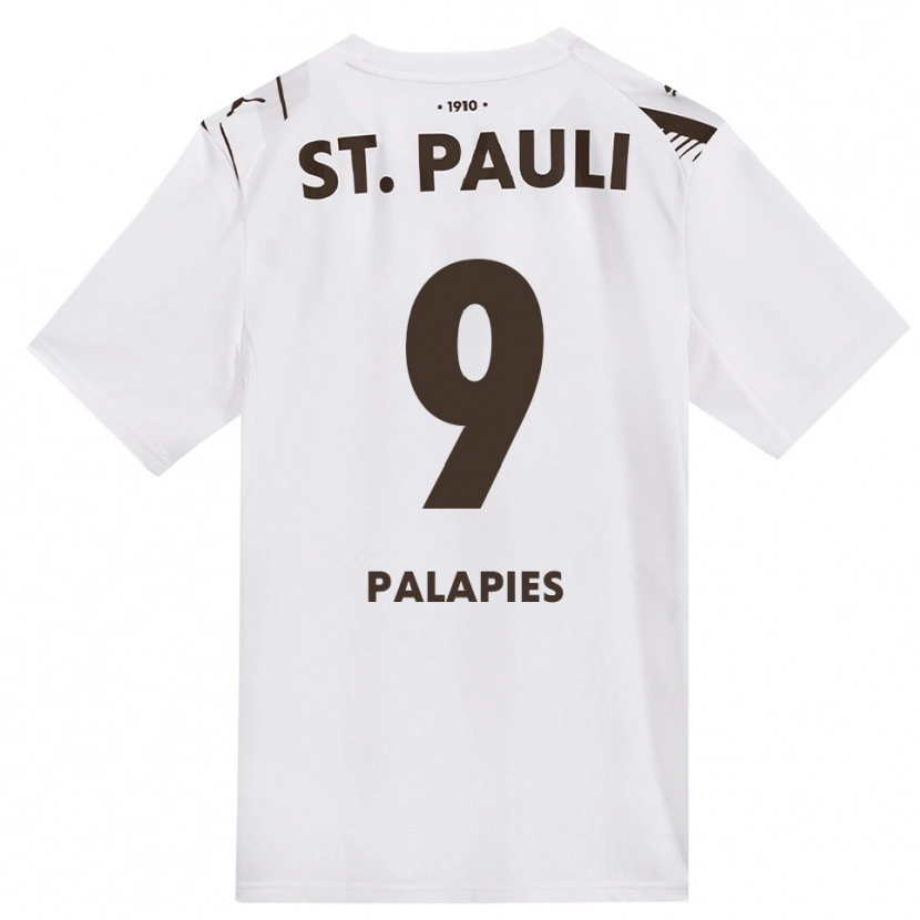 Danxen Criança Camisola Noah Palapies #9 Café Branco Vermelho Alternativa 2026/27 Camisa Brasil