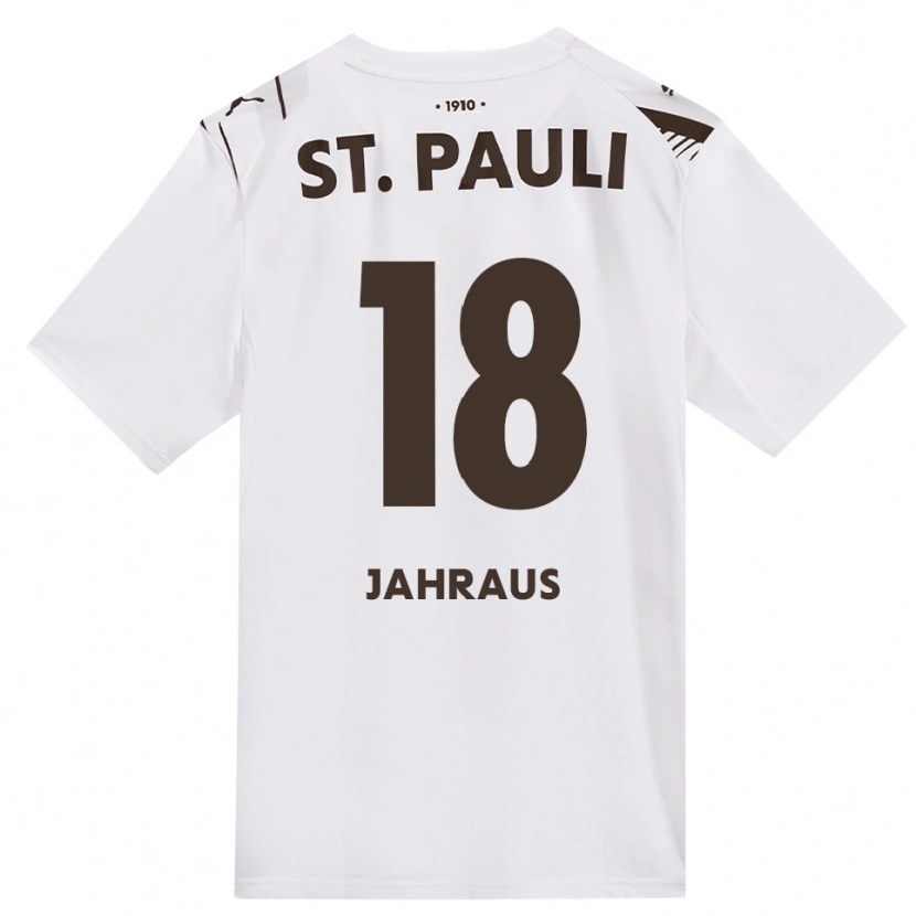 Danxen Criança Camisola Luis Jahraus #18 Café Branco Vermelho Alternativa 2026/27 Camisa Brasil