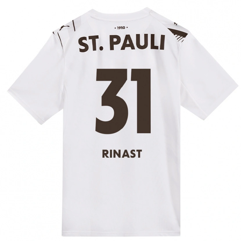 Danxen Criança Camisola Rachel Rinast #31 Café Branco Vermelho Alternativa 2026/27 Camisa Brasil
