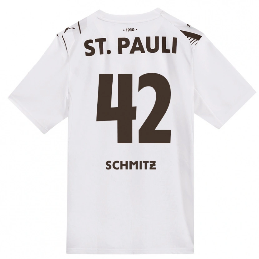 Danxen Criança Camisola Marwin Schmitz #42 Café Branco Vermelho Alternativa 2026/27 Camisa Brasil