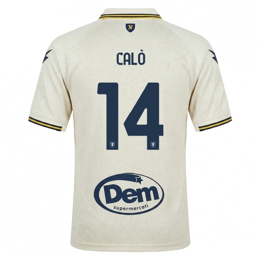 Danxen Criança Camisola Giacomo Calò #14 Amarelo Renda Velha Preto Alternativa 2026/27 Camisa Brasil